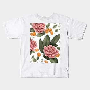 Chromatic Botanic Abstraction #54 Kids T-Shirt